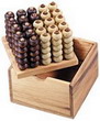 wooden game connect 4, bingo, 4 in a row, 3d game from chiang mai Thailand