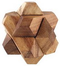 angeles star, star puzzle, wooden interlock puzzle, wooden games chiang mai thailand